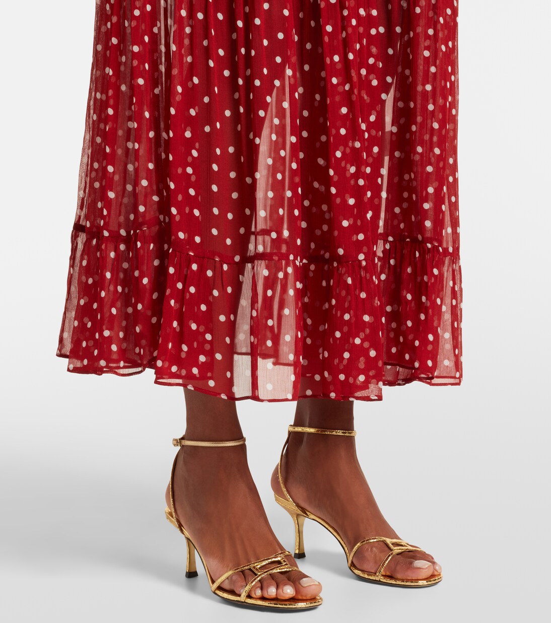 Robe midi Abi à pois | Rixo