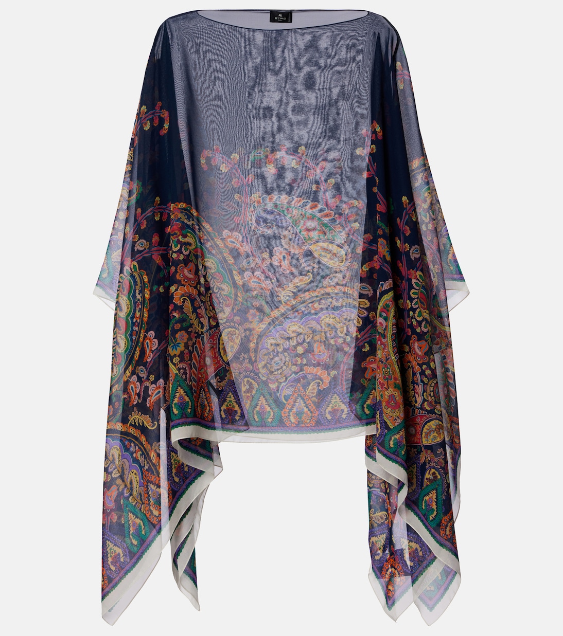 Poncho aus Crêpe de Chine aus Seide  | Etro