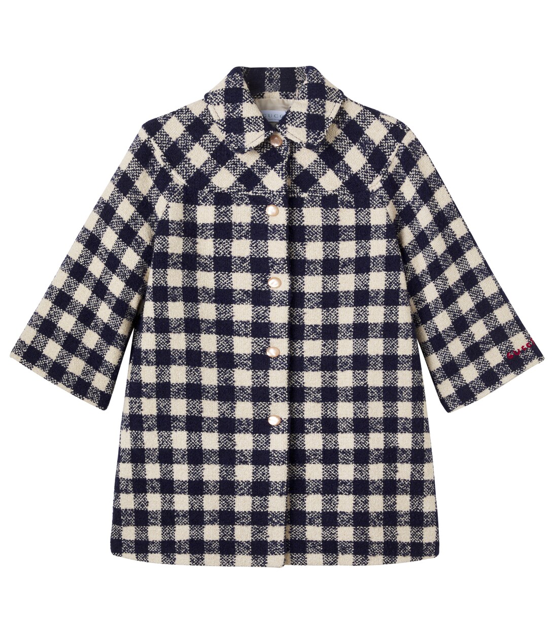 x Euan Roberts checked tweed coat | Gucci Kids