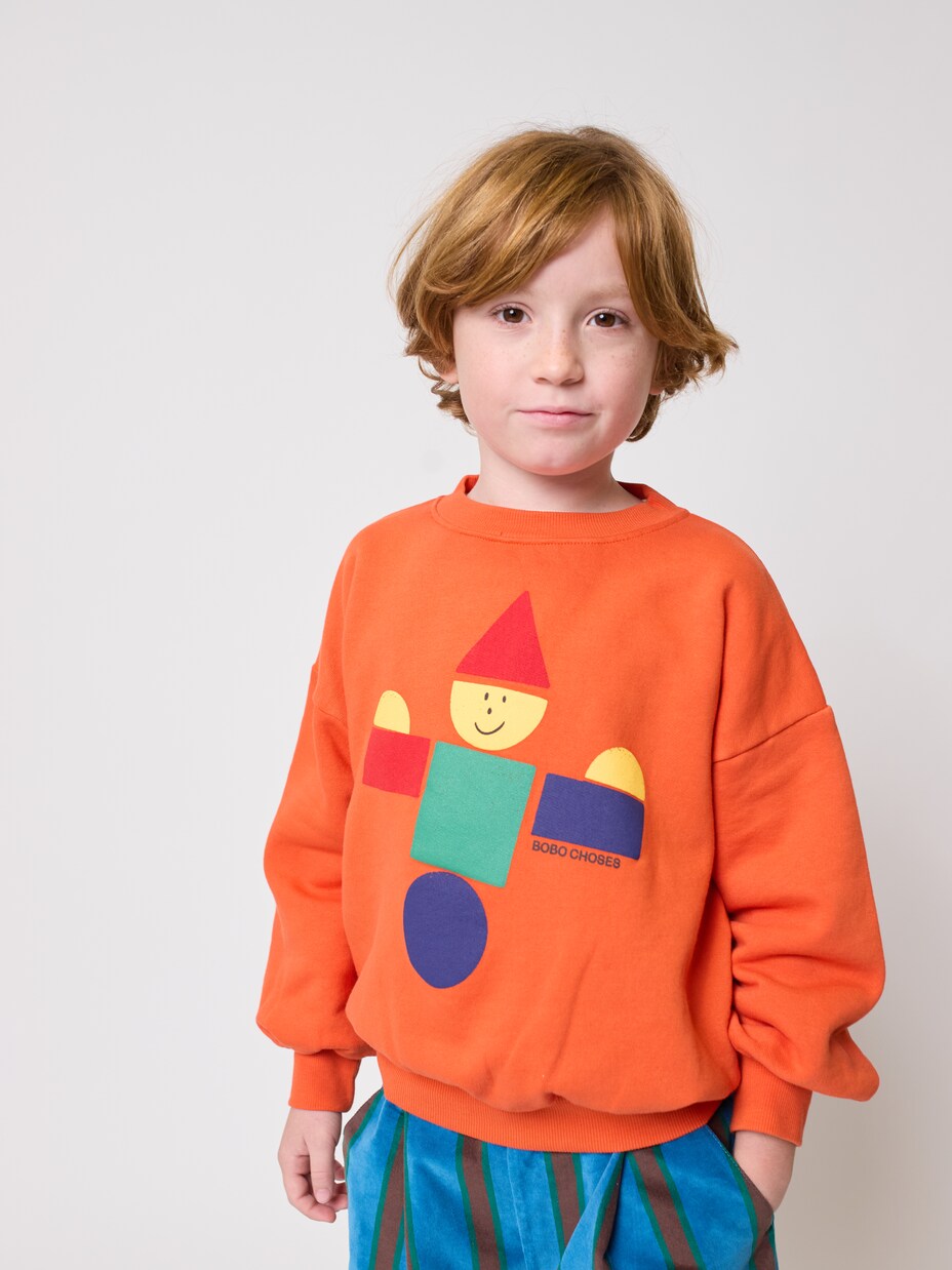 Printed cotton sweatshirt | Bobo Choses