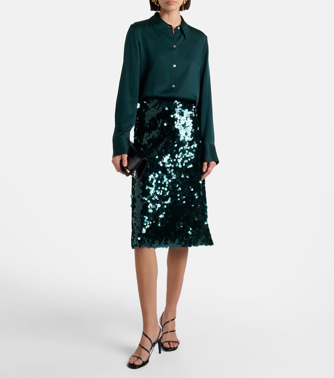 Silk-blend satin shirt | Vince