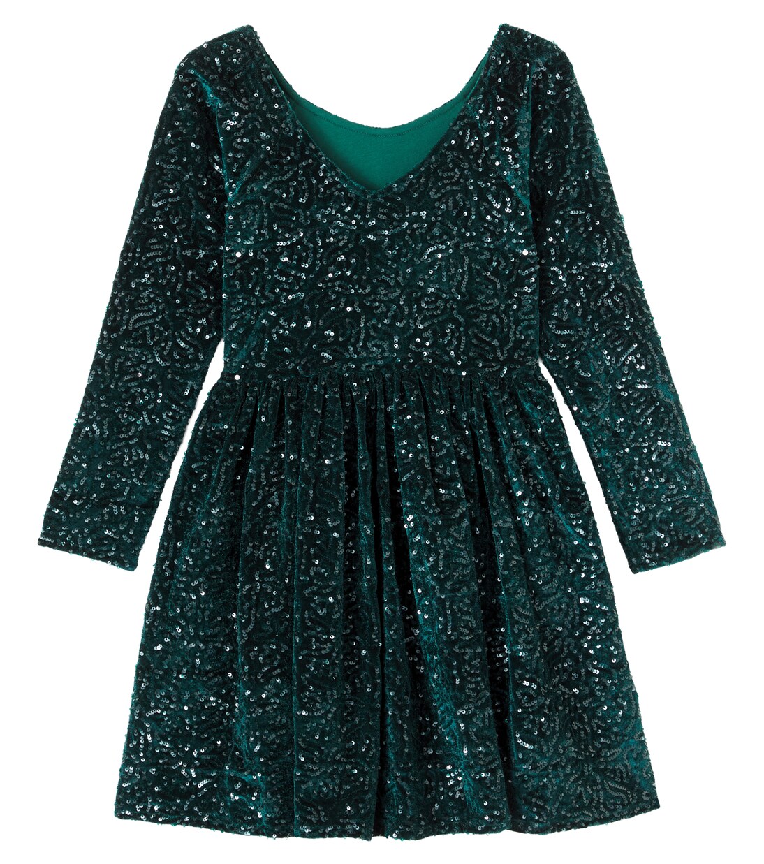 Vestido Viola de terciopelo con lentejuelas | Konges Sløjd