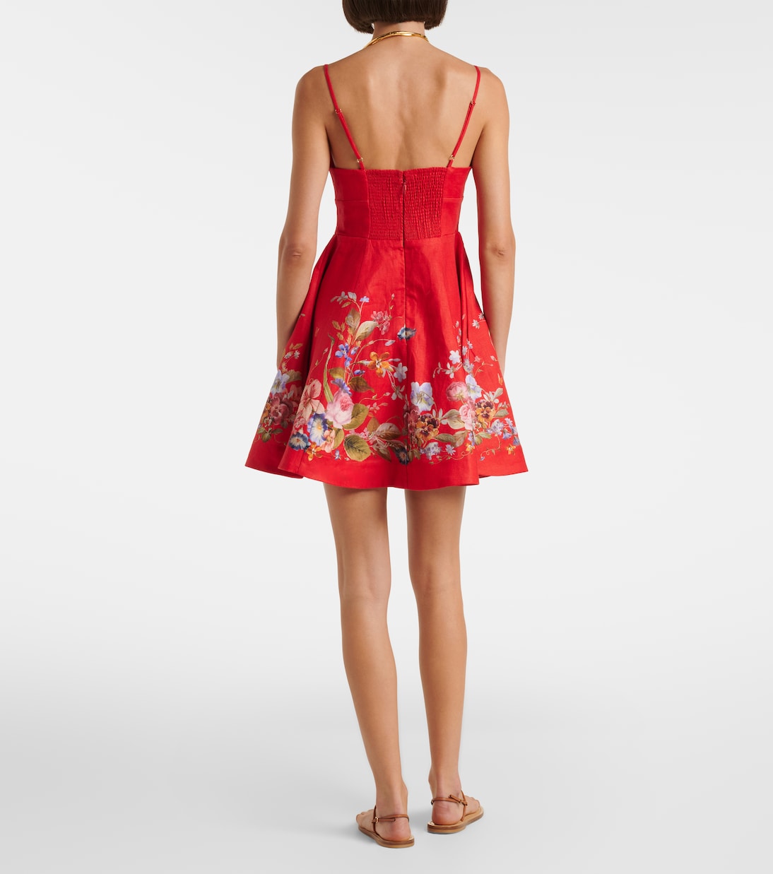 Robe Patience en lin à fleurs | Zimmermann