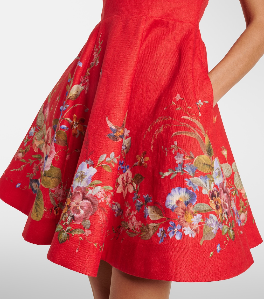 Robe Patience en lin à fleurs | Zimmermann