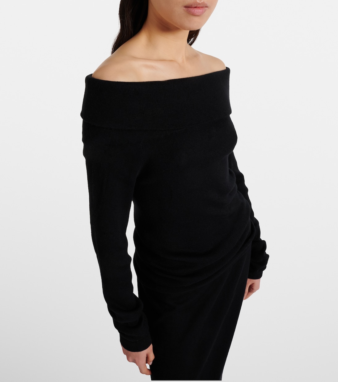 Off-Shoulder-Top aus Baumwolle und Kaschmir | Lisa Yang