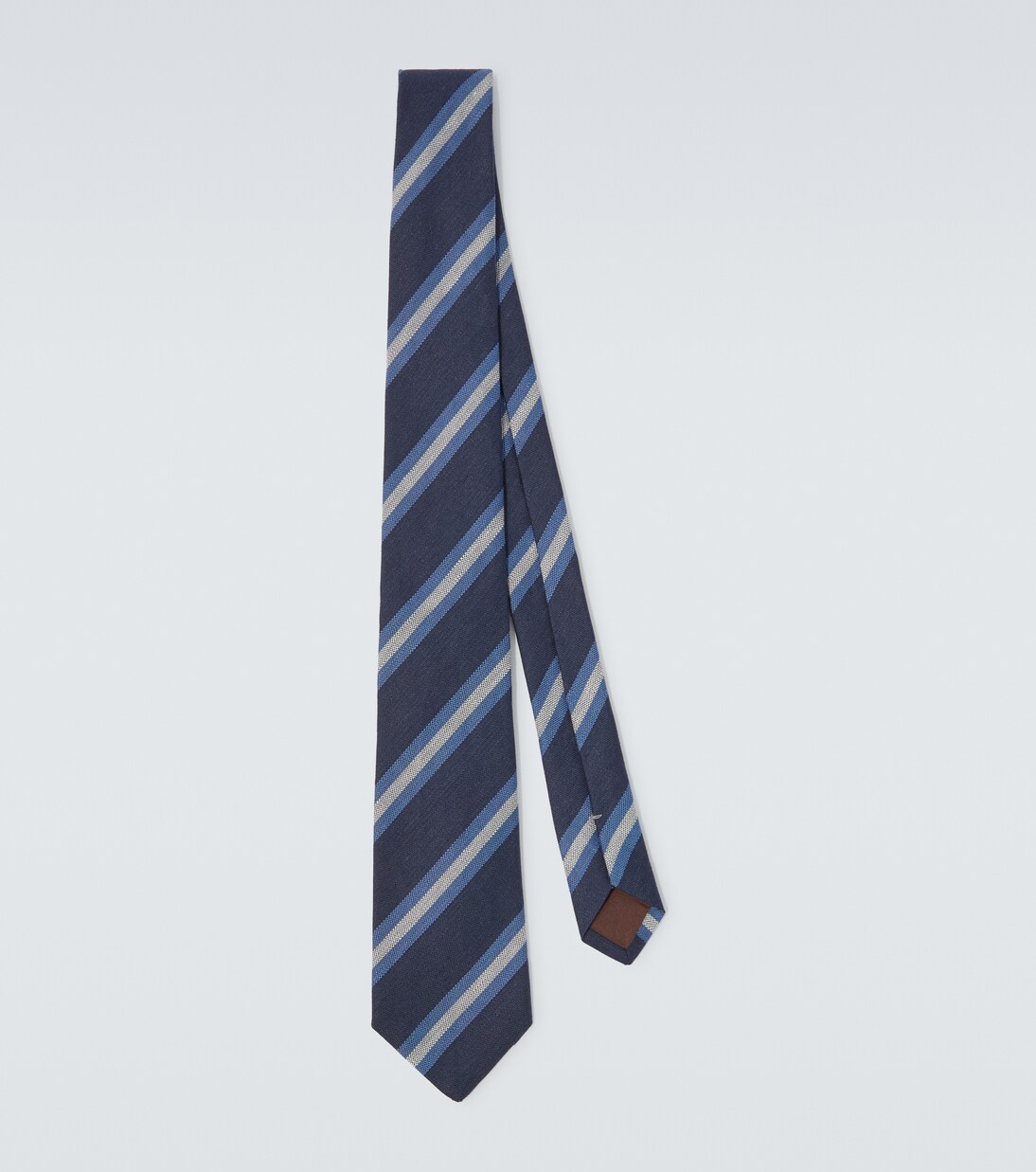 Striped wool and silk tie | Canali