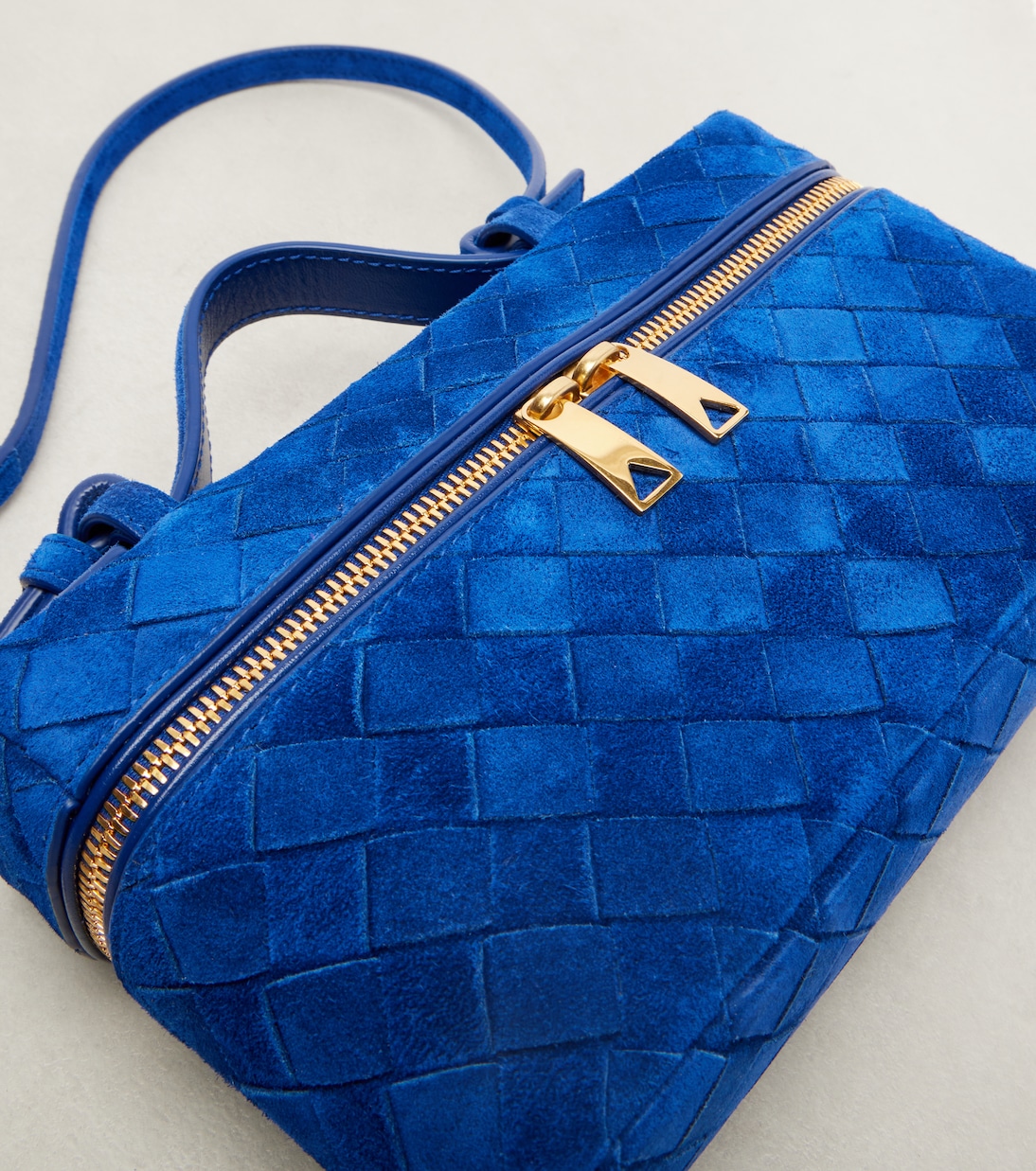 Vanity case Bang Bang en daim Intrecciato  | Bottega Veneta