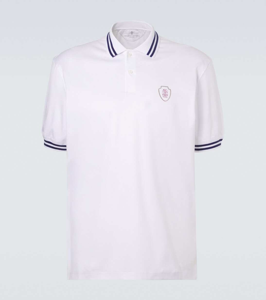 Technical cotton polo shirt | Brunello Cucinelli