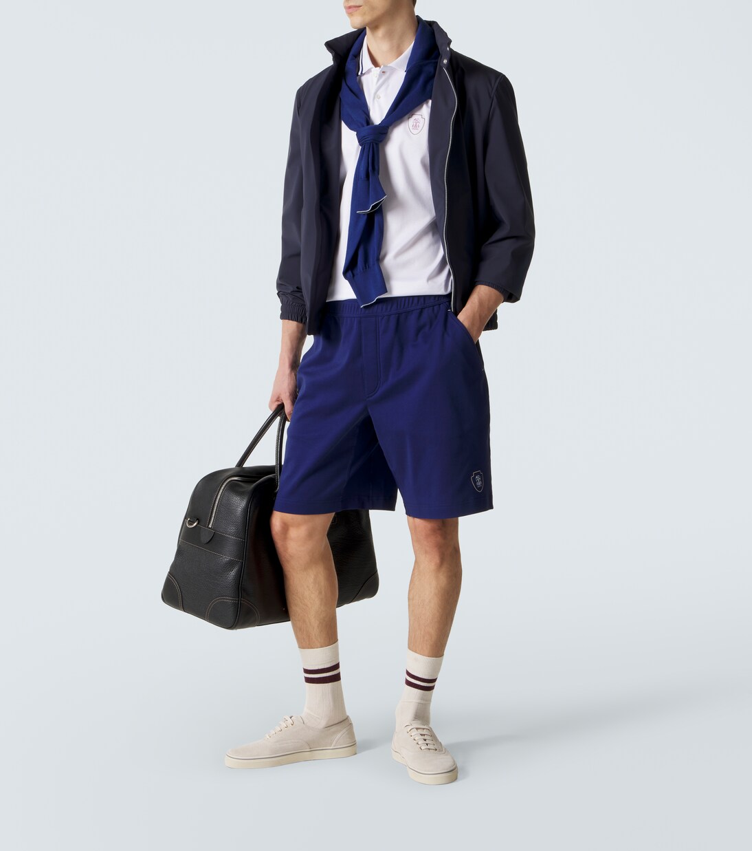 Technical cotton polo shirt | Brunello Cucinelli