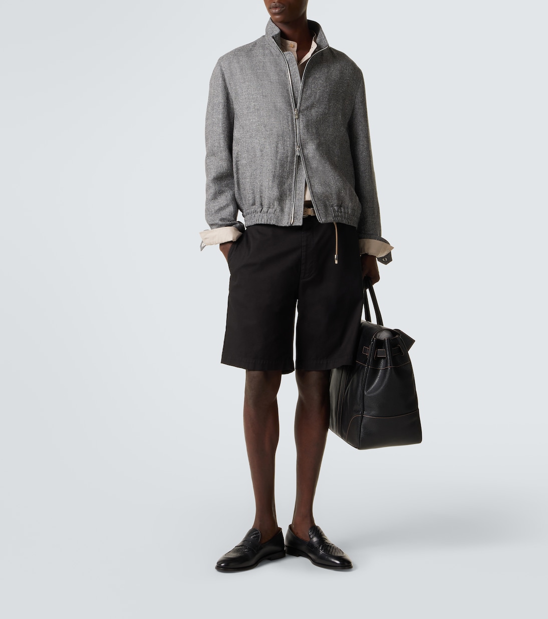 Cotton-blend Bermuda shorts | Brunello Cucinelli