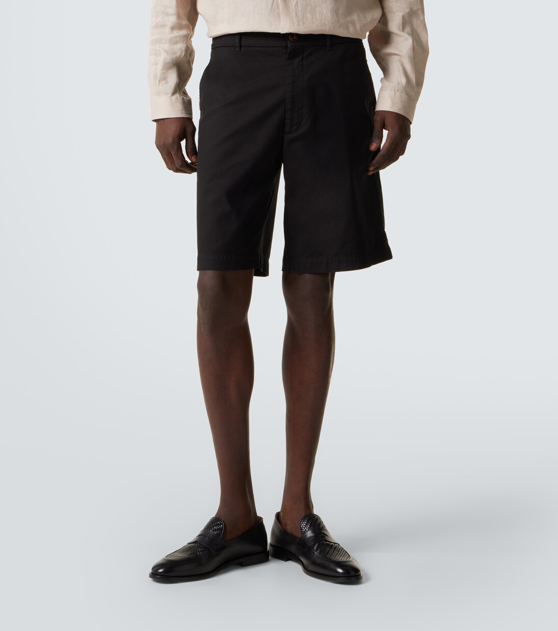 Cotton-blend Bermuda shorts | Brunello Cucinelli
