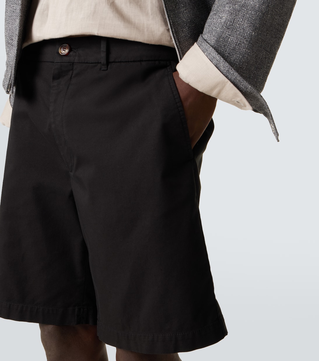 Cotton-blend Bermuda shorts | Brunello Cucinelli