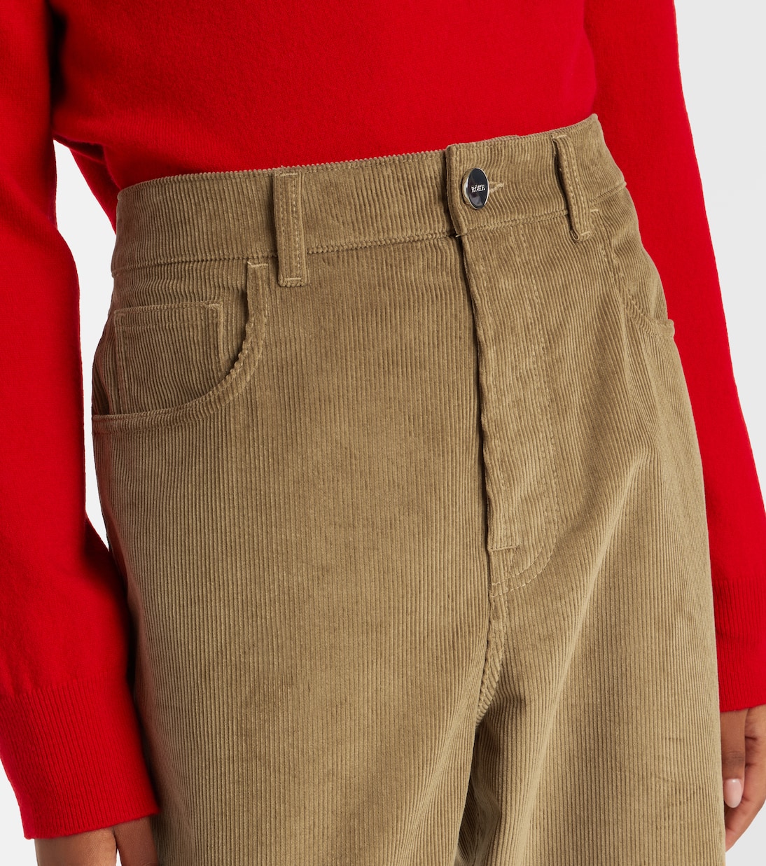 Cotton corduroy wide-leg pants | Róhe