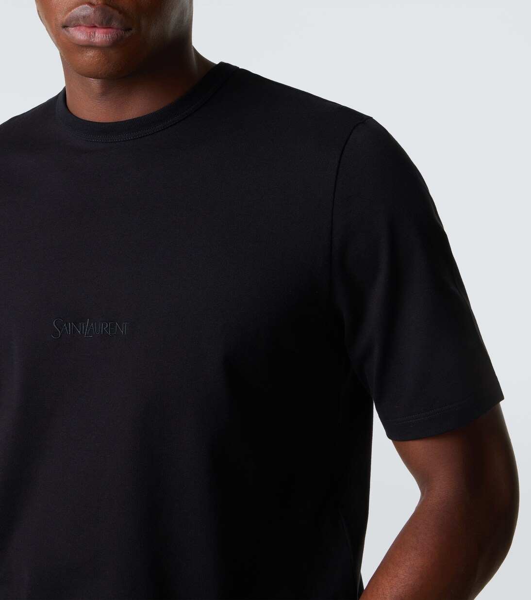 Logo cotton jersey T-shirt | Saint Laurent