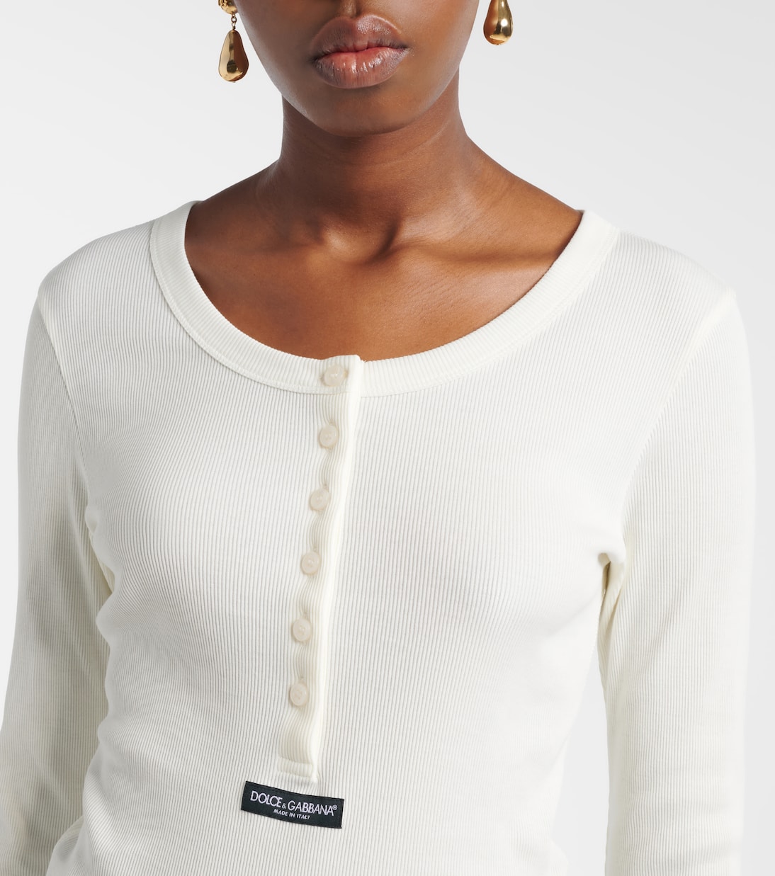 Henley-Top aus Baumwolle | Dolce&Gabbana