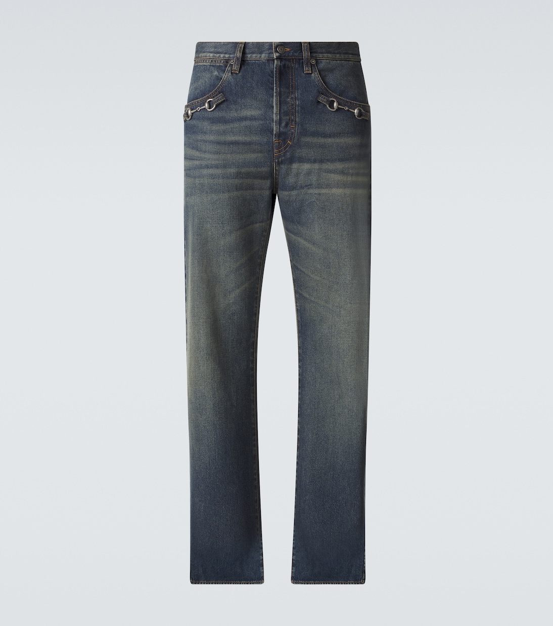 Jeans rectos con Horsebit | Gucci