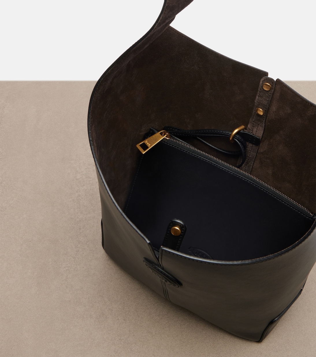 Di Bag Folio leather shoulder bag | Tod's