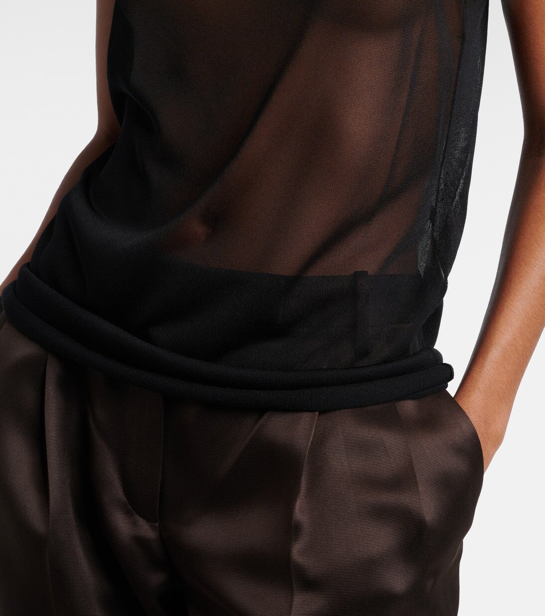 Transparentes Top aus Strick | Tom Ford