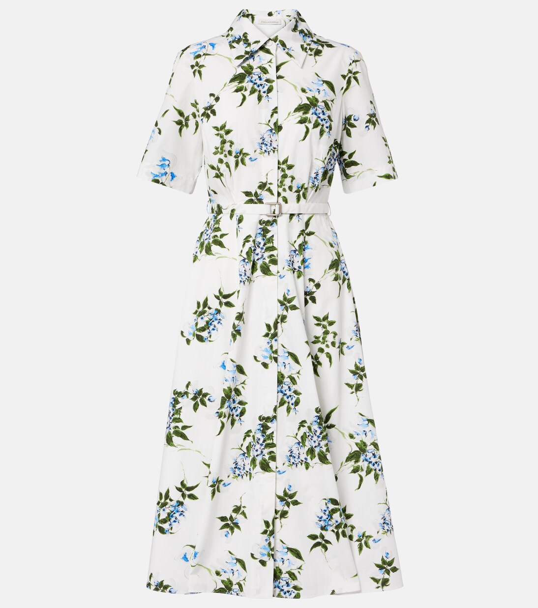 Rubie floral cotton poplin shirt dress | Emilia Wickstead