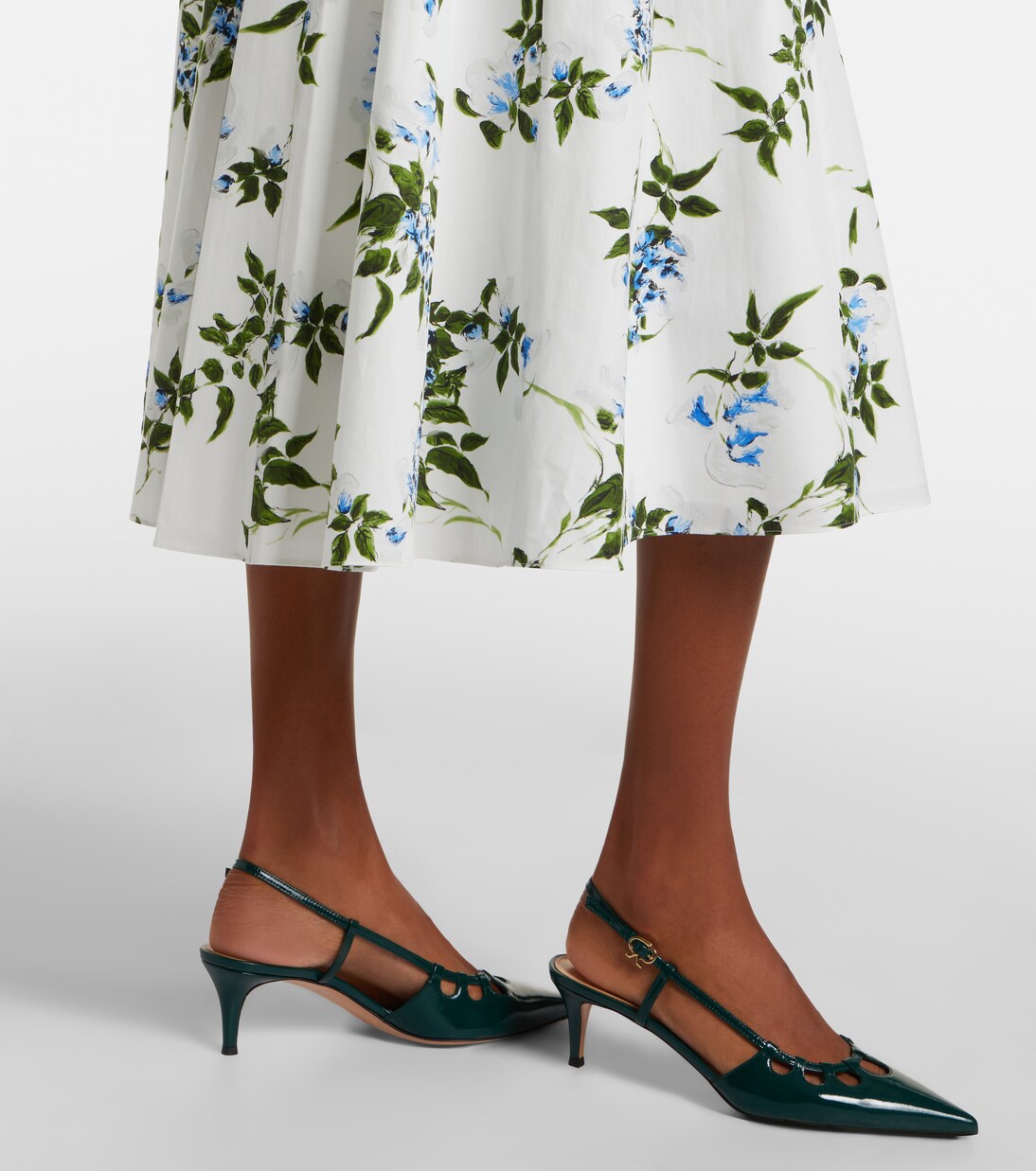 Rubie floral cotton poplin shirt dress | Emilia Wickstead