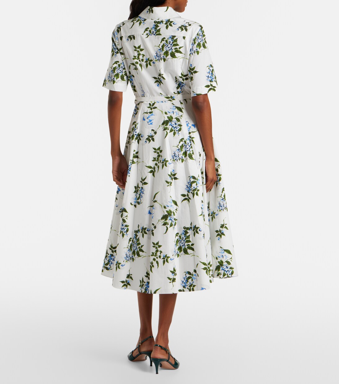 Rubie floral cotton poplin shirt dress | Emilia Wickstead