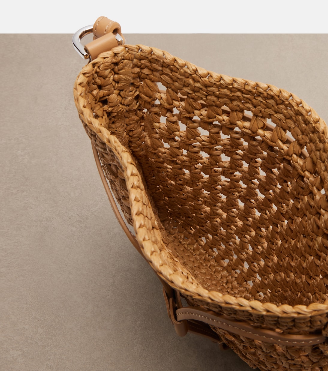 EBL Mini raffia-effect bucket bag | Tod's