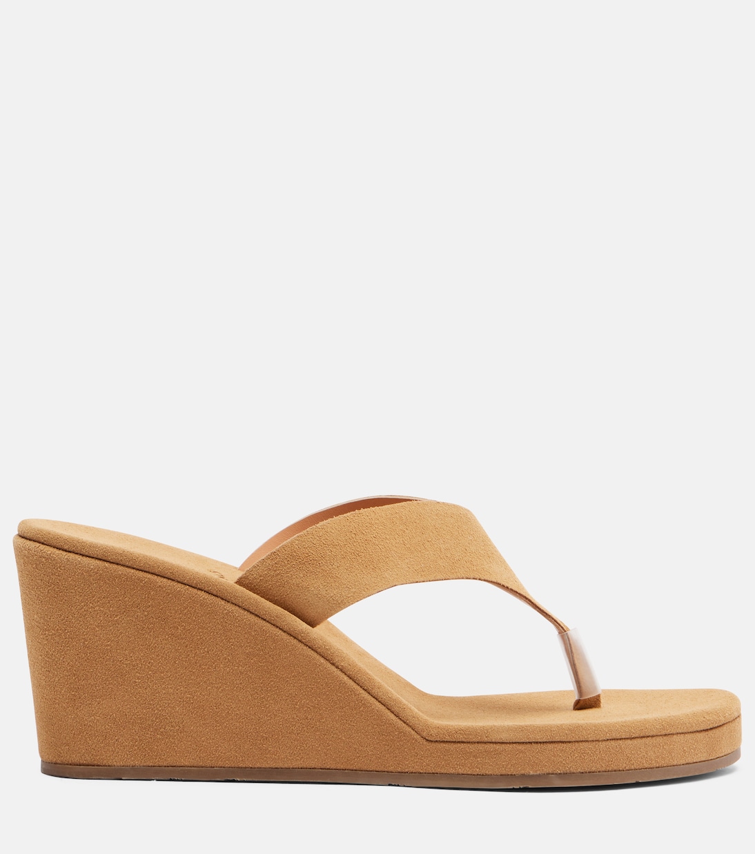 Charys suede wedge thong sandals | Ancient Greek Sandals