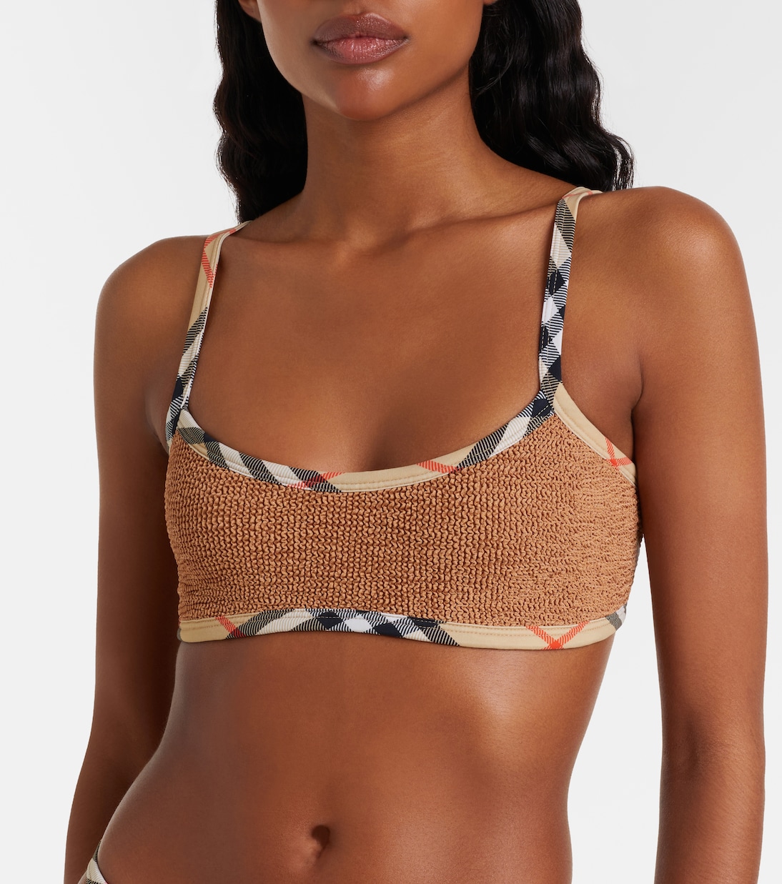 x Hunza G bikini Tyler con Burberry Check | Burberry