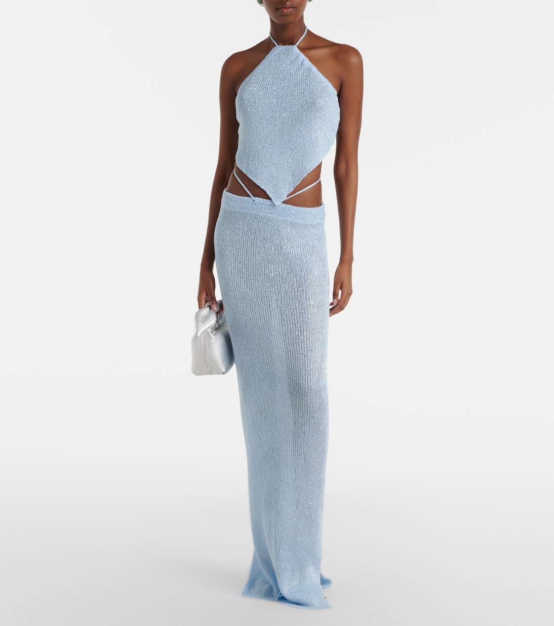 Liz sequined halterneck top | Bananhot