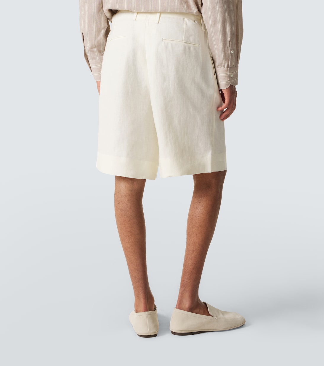 Shorts aus Leinen mit Gürtel | Stòffa