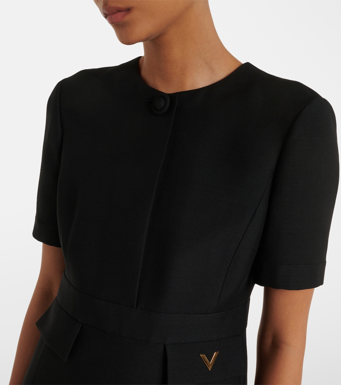Crepe Couture VGold minidress | Valentino