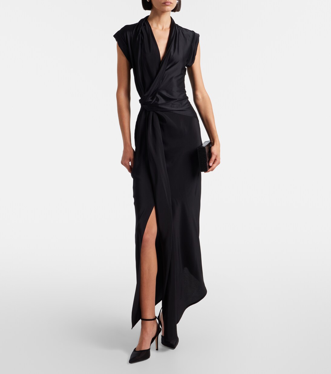 Dorotea suede-trimmed slingback pumps | Gianvito Rossi