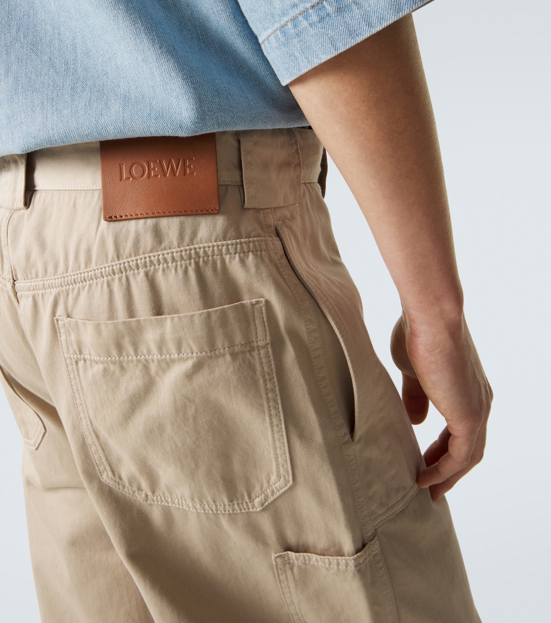 Paula's Ibiza cotton canvas straight pants | Loewe