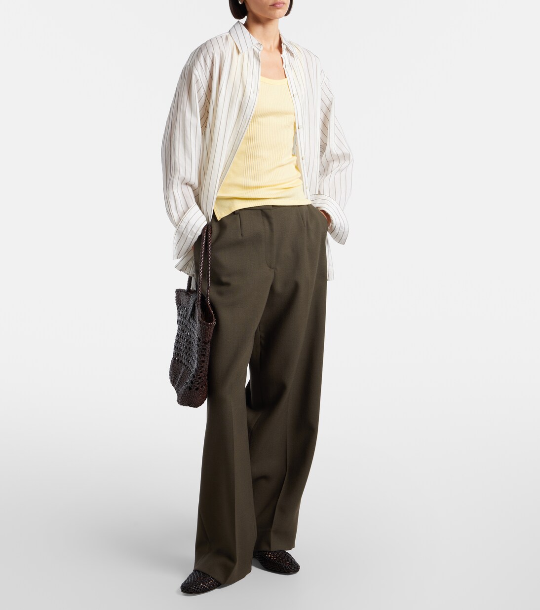 Soft woven leather slip-on shoes | Le Monde Béryl