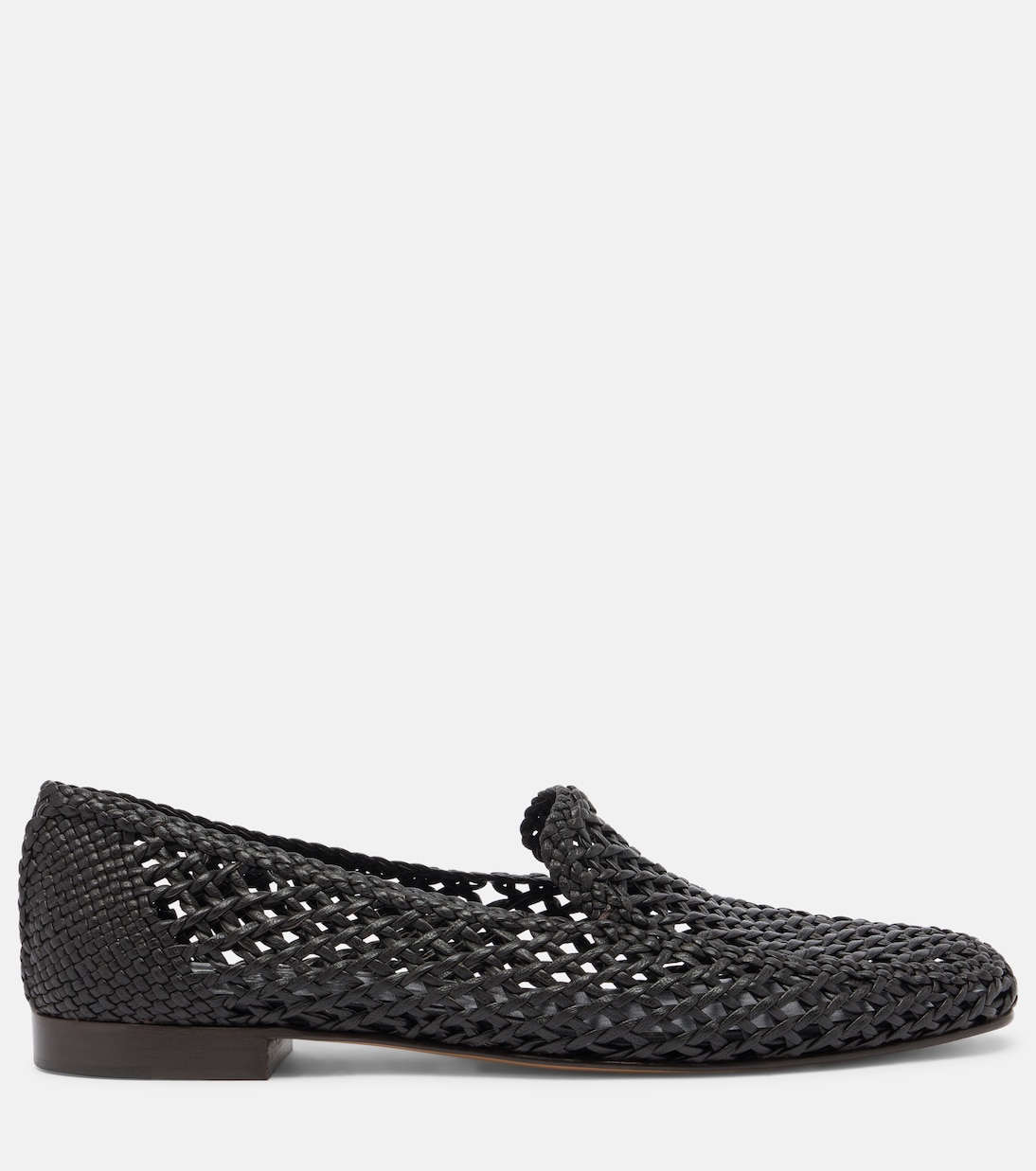 Soft woven leather slip-on shoes | Le Monde Béryl