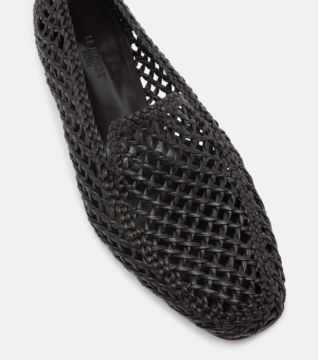 Soft woven leather slip-on shoes | Le Monde Béryl