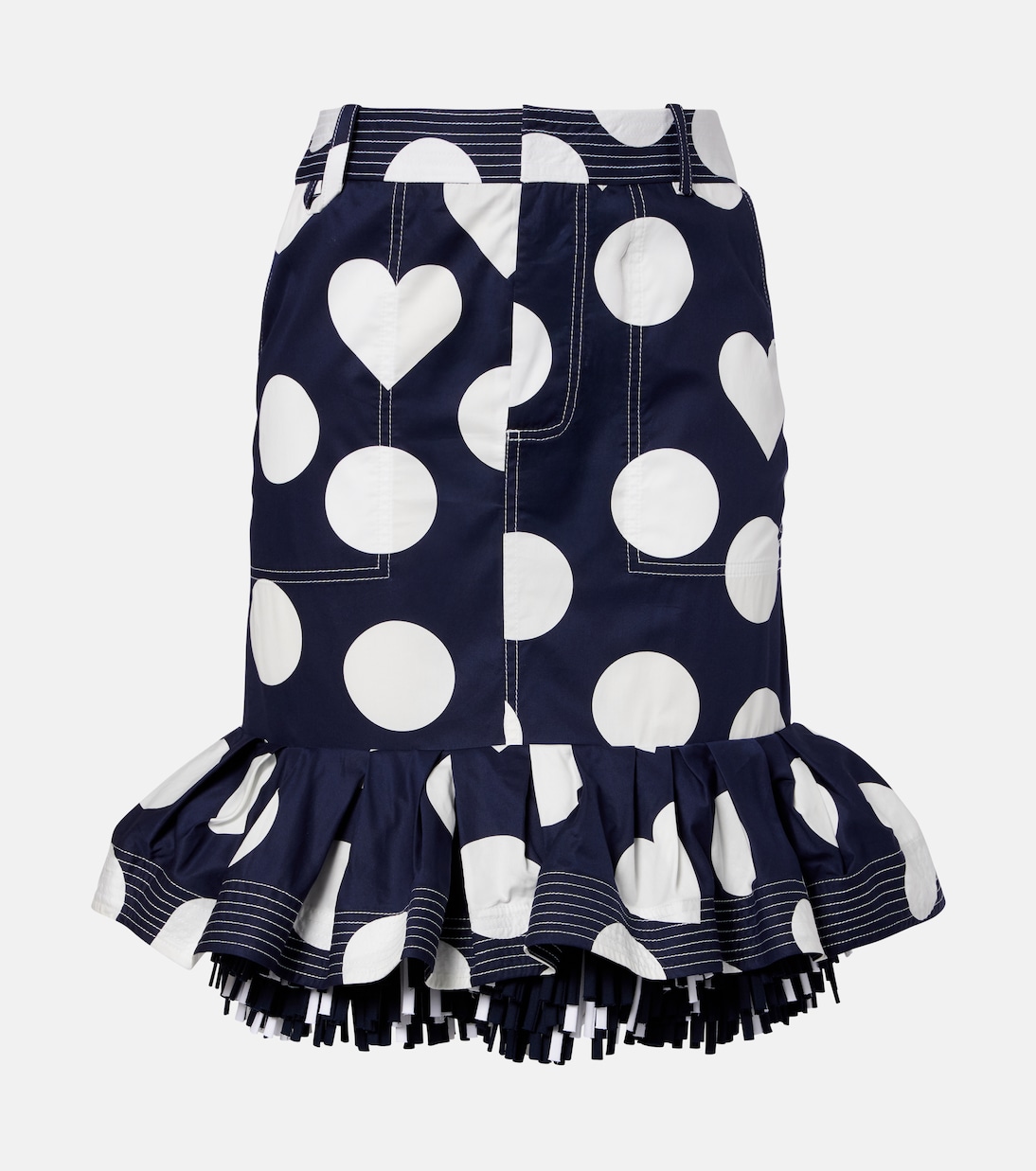 Cabana printed cotton poplin midi skirt | Jacquemus