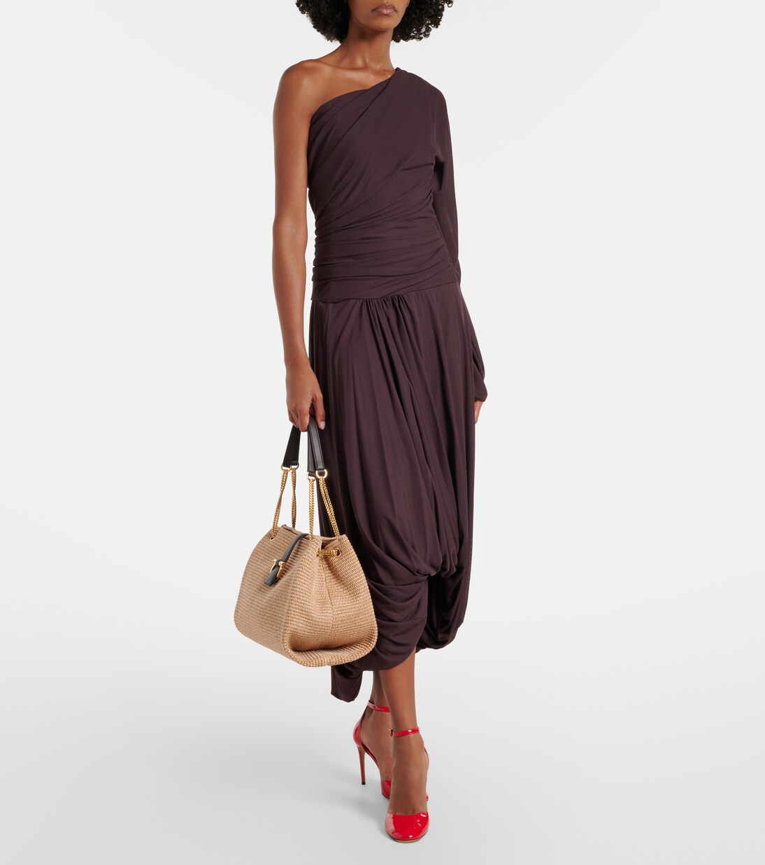 Schultertasche Medium aus Raffiabast | Ferragamo