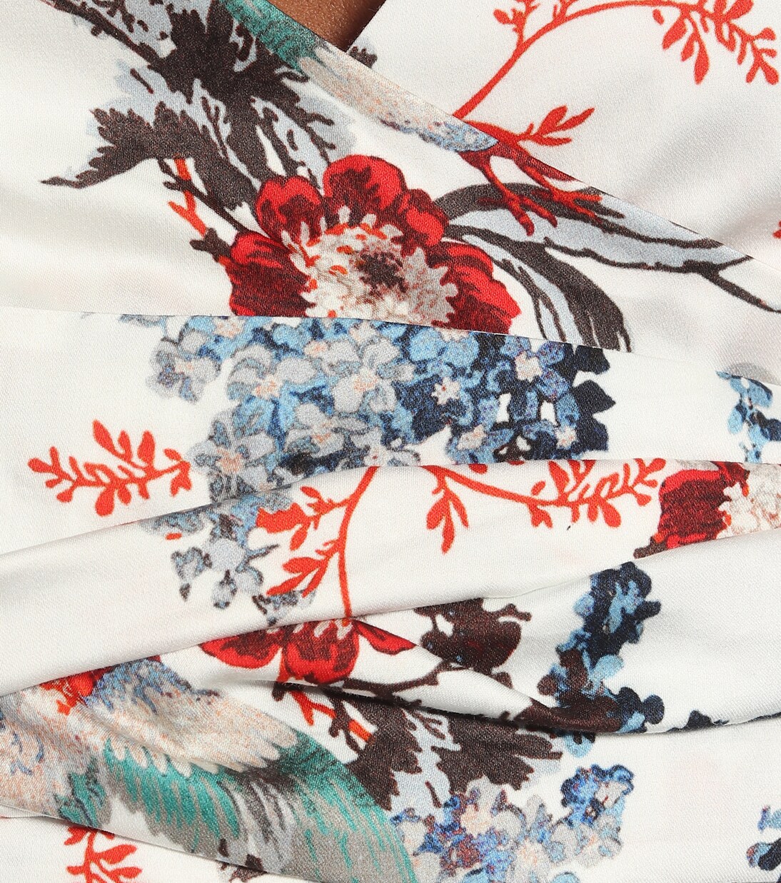 Cylenne 플로럴 코튼 포플린 크롭 탑 | Erdem