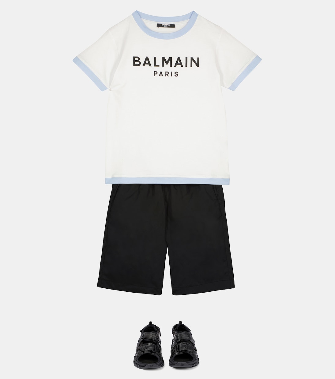Logo track shorts | Balmain Kids