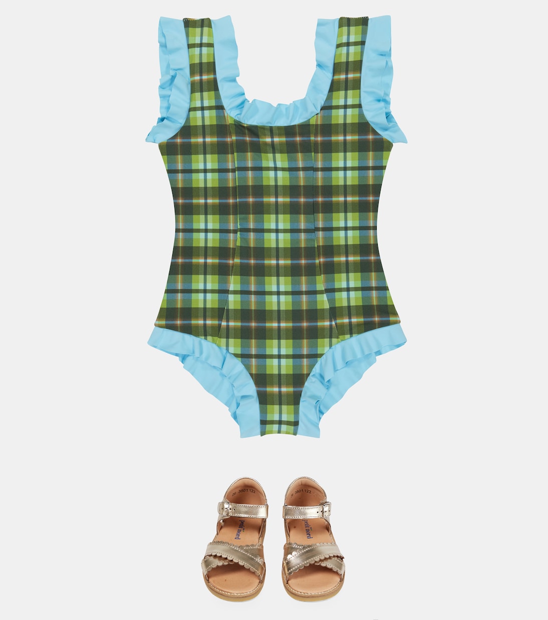 Kayenta ruffled checked swimsuit | Marysia Bumby