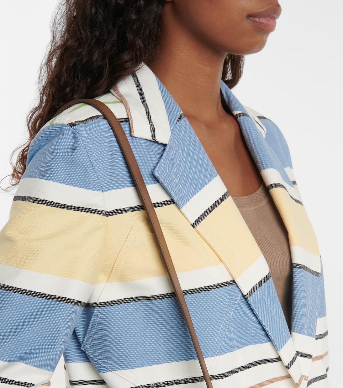 Gestreifter Blazer Stallo aus Leinen | Max Mara