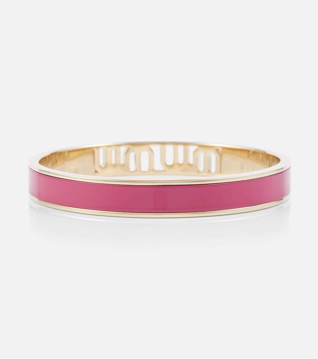 Logo enameled bracelet | Miu Miu