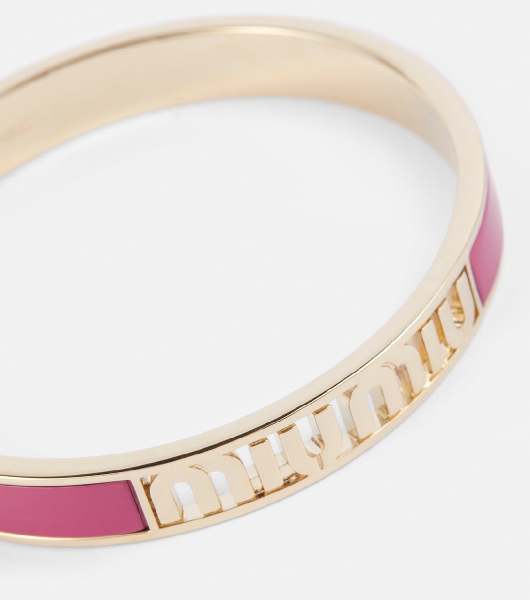 Logo enameled bracelet | Miu Miu