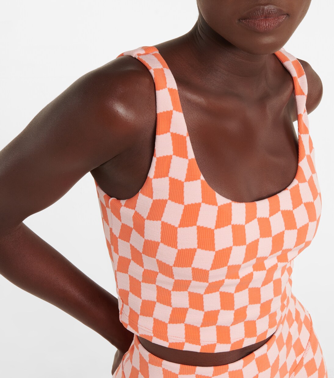 Yosemite Lana checked crop top | The Upside