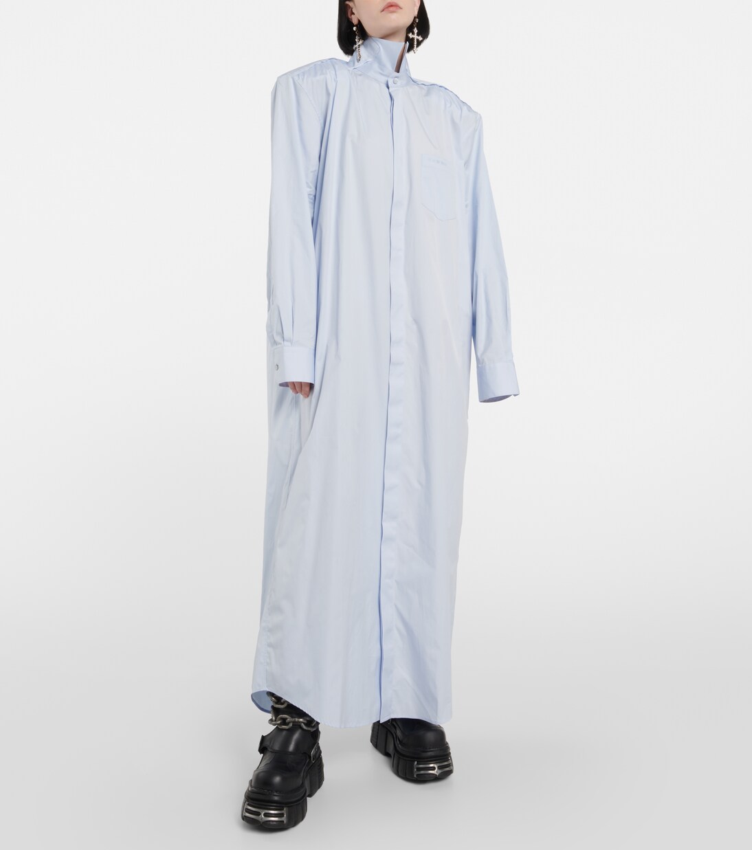 Hemdblusenkleid aus Baumwolle | Vetements