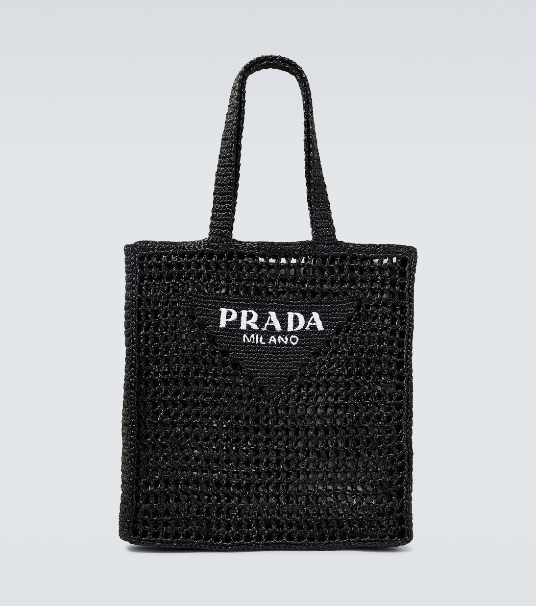 Tote de croché con logo | Prada