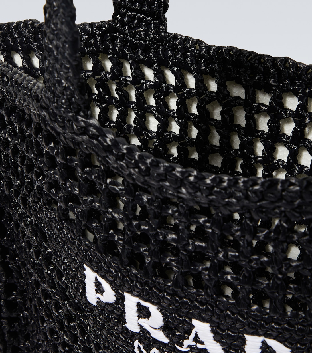 Tote de croché con logo | Prada