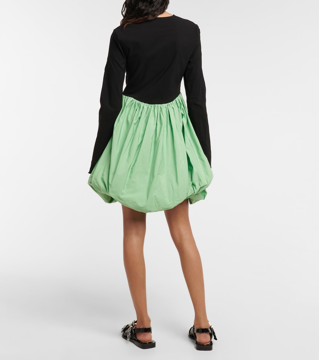 Miniabito in taffetà di seta | Ganni