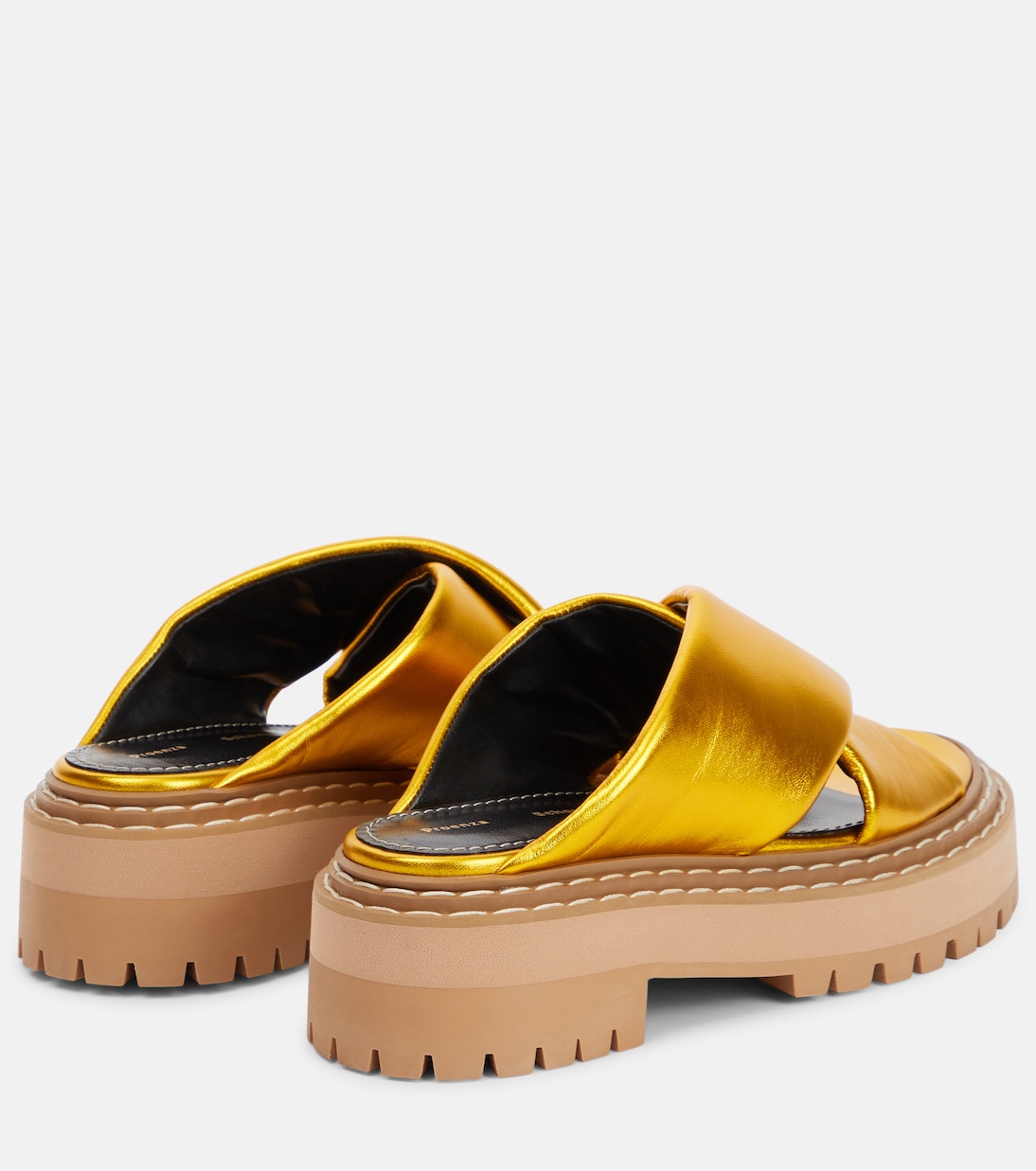 Metallic leather sandals | Proenza Schouler